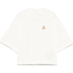 Palm Angels, Dames, Tops, Wit, Maat: XS Katoen,