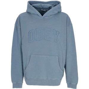Obey, Heren, Sweatshirts & Hoodies, Blauw, Maat: XL Katoen,