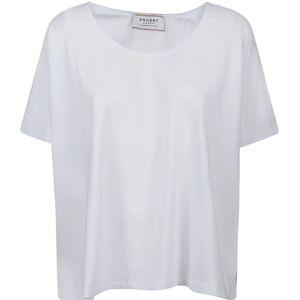 Snobby Sheep, Dames, Tops, Wit, Maat: 2XS