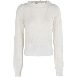 Blumarine, Dames, Truien, Wit, Maat: XS