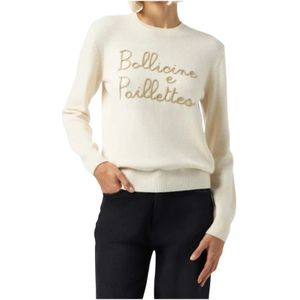 MC2 Saint Barth, Dames, Truien, Wit, Maat: S Wol,