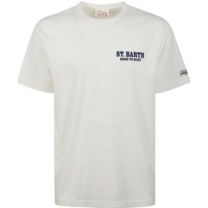 MC2 Saint Barth, Heren, Tops, Wit, Maat: L Katoen,