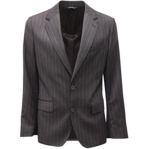 Dolce & Gabbana, Heren, Jassen, Grijs, Maat: S Wol,