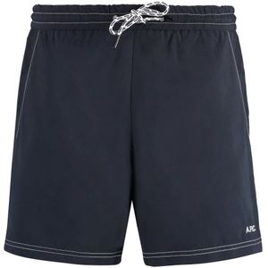 A.p.c., Heren, Badkleding, Blauw, Maat: S Nylon,