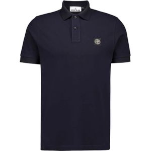 Stone Island, Heren, Tops, Blauw, Maat: S Katoen,