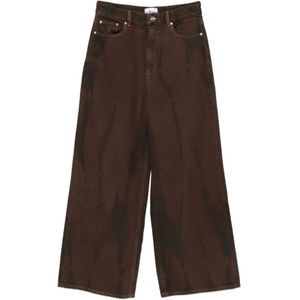 Ganni, Dames, Jeans, Bruin, Maat: W27 Denim,
