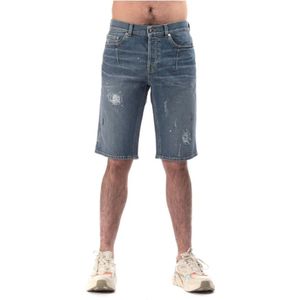 Les Hommes, Heren, Korte broeken, Blauw, Maat: W31 Denim,