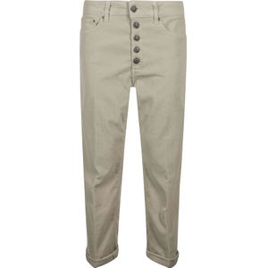 Dondup, Dames, Broeken, Beige, Maat: W28 Katoen,