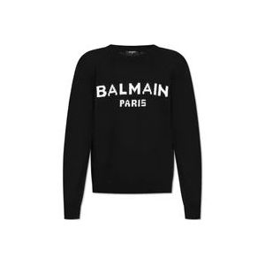 Balmain Trui met logo , Black , Heren , Maat: M