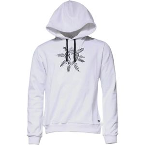 Dolce & Gabbana, Heren, Sweatshirts & Hoodies, Wit, Maat: L Katoen,