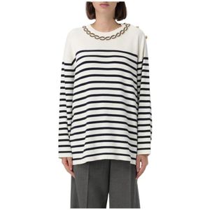 Valentino, Dames, Truien, Wit, Maat: L Wol,