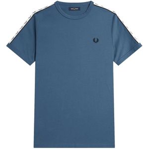Fred Perry, Heren, Tops, Blauw, Maat: 2XL Katoen,