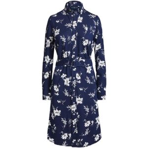 Polo Ralph Lauren, Dames, Jurken, Blauw, Maat: 2XL Katoen,