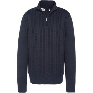 Schott Nyc, Heren, Truien, Blauw, Maat: S Katoen,