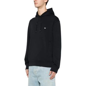 Emporio Armani, Heren, Sweatshirts & Hoodies, Blauw, Maat: M