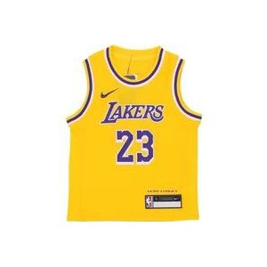 Nike LeBron James NBA Association Edition Shirt , Yellow , Heren , Maat: M