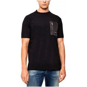Karl Lagerfeld, Heren, Tops, Zwart, Maat: S Katoen,