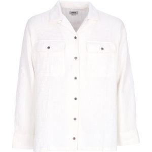 Obey, Dames, Blouses & Shirts, Wit, Maat: XS Katoen,