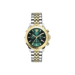 Versace Chrono Signature Chronograaf Horloge Roestvrij Staal , Yellow , Heren , Maat: ONE Size