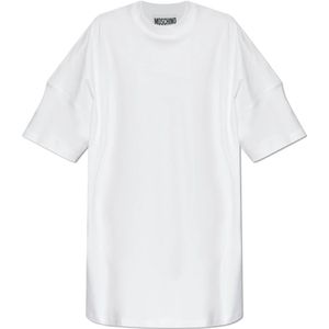 Moschino, Dames, Jurken, Wit, Maat: XS Katoen,