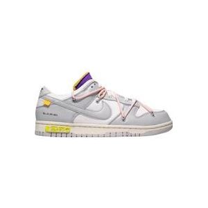 Nike Beperkte oplage Off-White Dunk Low Lot 24 , Multicolor , Heren , Maat: 42 EU