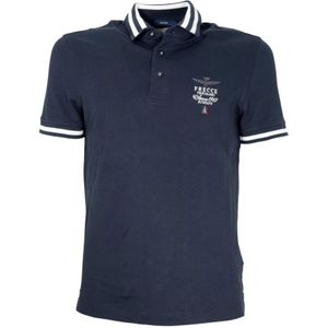 Aeronautica Militare, Heren, Tops, Blauw, Maat: M Piqué,