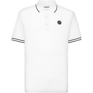 Philipp Plein, Heren, Tops, Wit, Maat: M Katoen,