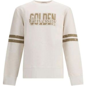Golden Goose, Heren, Sweatshirts & Hoodies, Beige, Maat: S Katoen,