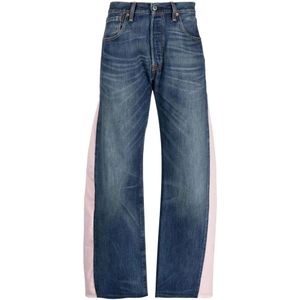 Ombra Milano, Dames, Jeans, Blauw, Maat: S Katoen,