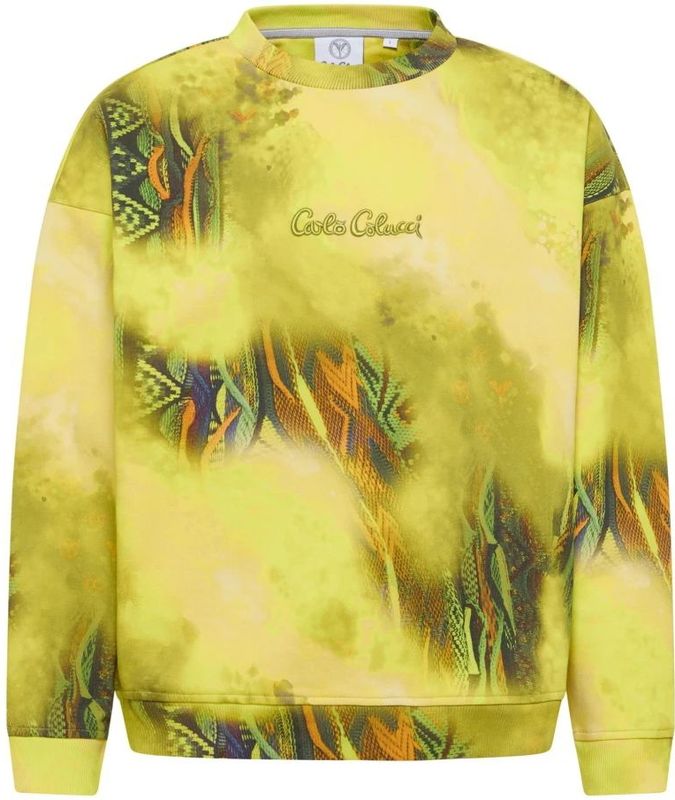 Carlo Colucci - Dynamische Gebreide Oversized Sweatshirt - Veelkleurig - Heren