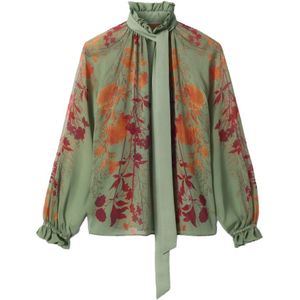 La DoubleJ, Dames, Blouses & Shirts, Veelkleurig, Maat: M Zijde,