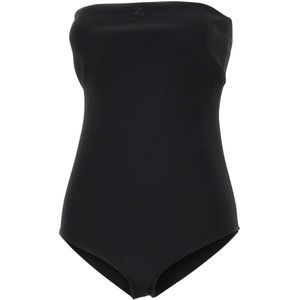 Courrèges, Dames, Tops, Zwart, Maat: S Jersey,