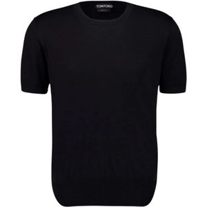 Tom Ford, Heren, Tops, Zwart, Maat: L Katoen,