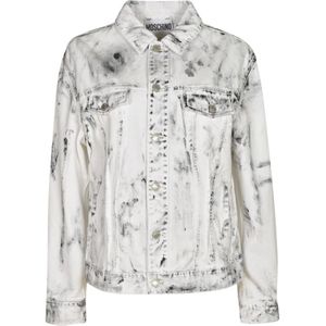 Moschino, Dames, Jassen, Veelkleurig, Maat: M Denim,
