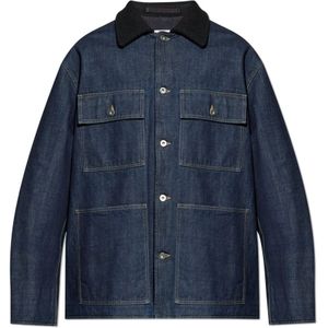 Jil Sander, Heren, Jassen, Blauw, Maat: M Denim,