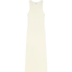 Loulou Studio, Dames, Jurken, Wit, Maat: M Wol,