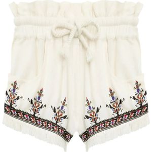 Isabel Marant Étoile, Dames, Korte broeken, Wit, Maat: XS Zijde,