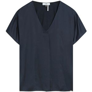 Cinque, Dames, Blouses & Shirts, Blauw, Maat: S Viscose,