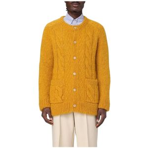 Valentino, Heren, Truien, Geel, Maat: S Mohair,