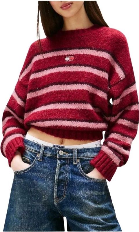 Tommy Jeans - Gebreide Pullover - Regular Fit - Alpaca - Gestreept