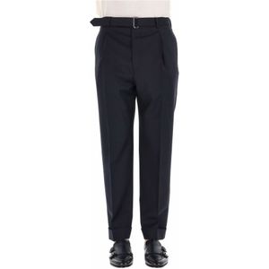 Officine Générale, Heren, Broeken, Blauw, Maat: XL Wol,