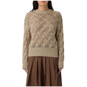 Max Mara Studio, Dames, Truien, Bruin, Maat: XL