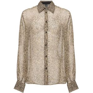 Pinko, Dames, Blouses & Shirts, Wit, Maat: XS Viscose,