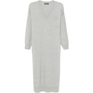 Lorena Antoniazzi, Dames, Jurken, Grijs, Maat: S Zijde,