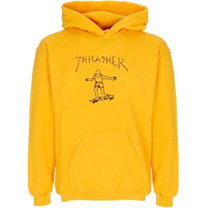 Thrasher, Heren, Sweatshirts & Hoodies, Geel, Maat: S Katoen,