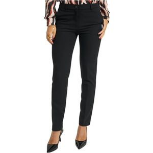 Silvian Heach, Dames, Broeken, Zwart, Maat: XS Leer,