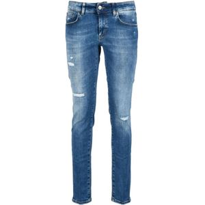 Dondup, Dames, Jeans, Blauw, Maat: W28 Katoen,