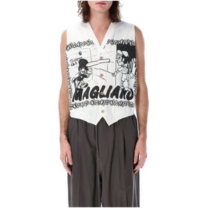 Magliano, Heren, Jassen, Wit, Maat: L Katoen,