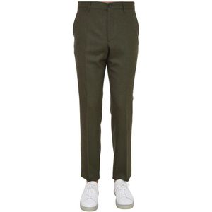 Etro, Heren, Broeken, Groen, Maat: M Wol,