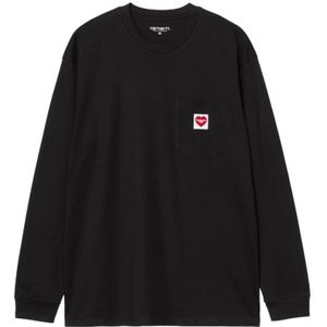 Carhartt Wip, Heren, Tops, Zwart, Maat: M